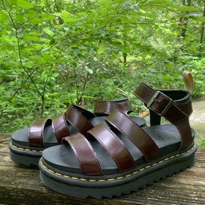 Doc Martens Vegan Blaire Sandals Brown 8